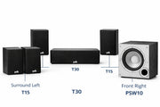 Polk Audio T15 – 5.1 Home Theatre Speaker Package Polk Audio